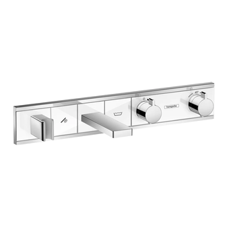 Термостат для ванны Hansgrohe RainSelect (цвет - хром/белый) (15359400) фото 1 Aquada.com.ua