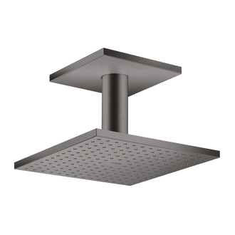 Верхний душ Axor ShowerSolutions 250 х 250 мм (цвет - матовый чёрный хром) (35308340) фото 1 Aquada.com.ua