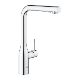 Змішувач для кухні Grohe Essence одноважільний з висувною лійкою, chrome (30504000)
