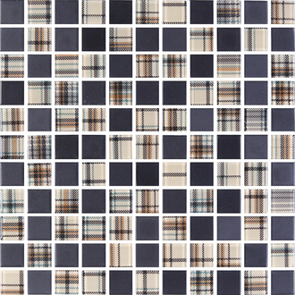 КОТТО КЕРАМІКА Мозаїка скляна GMP 0825053 С2 print 47/black mat 300x300 (кубик 2,5х2,5) Кераміка Лео УКРАЇНА