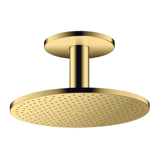 Верхній душ з тримачем Axor ShowerSolutions 300 1jet, polished gold optic (35301990)