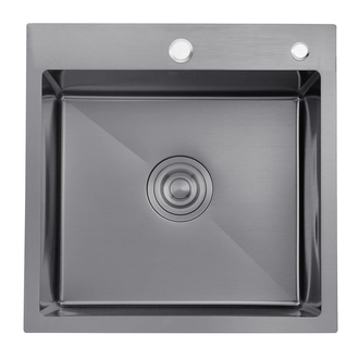 Kroner KRP PVD Мийка кухонна, чорна (Schwarze-5050HM)