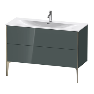 Тумба напольная под раковину Duravit XViu 121 x 48 см, доломитово-серый глянцевый лак (XV43040B138) фото 1 Aquada.com.ua