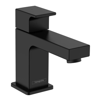Кран для холодной воды Hansgrohe Vernis Shape (цвет - чёрный матовый), без донного клапана (71592670) фото 1 Aquada.com.ua