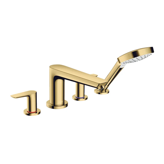 Смеситель на борт ванны Hansgrohe Talis E (цвет - Polished Gold Optic) (71748990) фото 1 Aquada.com.ua