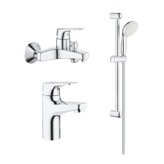 Grohe Комплект смесителей BauFlow 3 в 1 для ванной (121624S) (121624S) фото 1 Aquada.com.ua