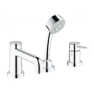 Змішувач на борт ванни Grohe Bau Classic на 3 отвори, хром (25118000)