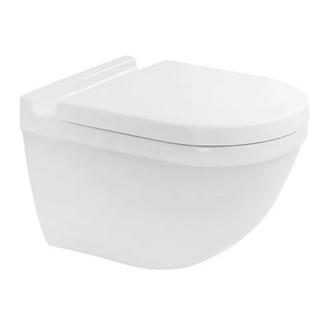 Унитаз подвесной Rimless (безободковый) Duravit Starck 3 с сиденьем Soft Close (45270900А1) фото 1 Aquada.com.ua