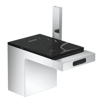 Смеситель для биде Axor MyEdition (цвет - хром/мрамор) (47212000+47915000) фото 1 Aquada.com.ua