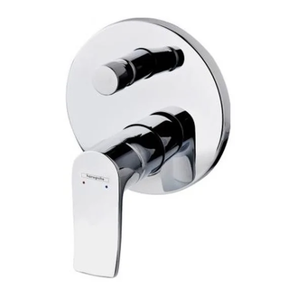 Смеситель для ванны, однорычажный Hansgrohe Metris (цвет - хром) (31487000) фото 1 Aquada.com.ua