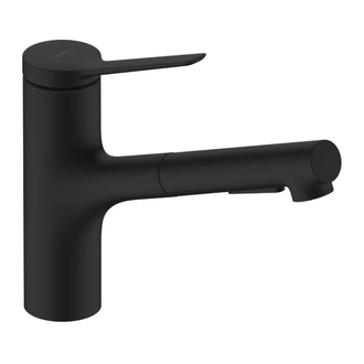 Кухонный смеситель 2 вида струи, sBox Hansgrohe Zesis M33 (цвет - чёрный матовый) 74821670