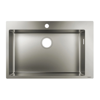 Встраиваемая кухонная мойка Hansgrohe S71 S711-F660 (цвет - нержавеющая сталь) 660 (43302800) фото 1 Aquada.com.ua