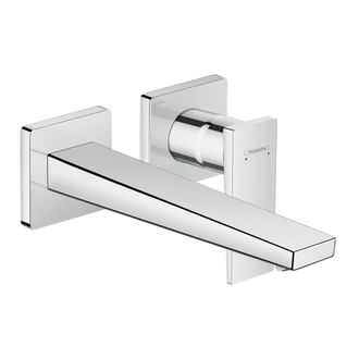 HANSGROHE Смеситель для раковины однорычажный с изливом 225 мм, настенный монтаж, хром Metropol (32526000) фото 1 Aquada.com.ua