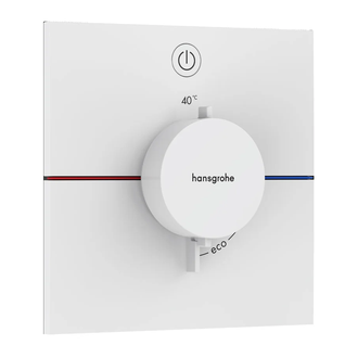 Термостат на 1 потребитель Hansgrohe ShowerSelect Comfort E (цвет - белый матовый) 15571700