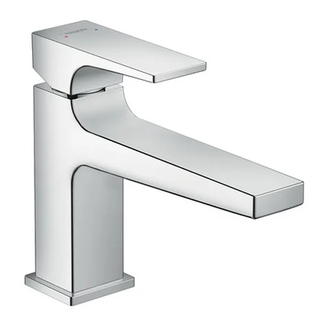 Смеситель для раковины Hansgrohe Metropol (цвет - хром) с технологией CoolStart и донным клапаном Push-Open (32503000) фото 1 Aquada.com.ua