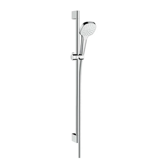 Душевой гарнитур Hansgrohe Croma Select S Vario со штангой 90 см (цвет - хром/белый) (26594400) фото 1 Aquada.com.ua