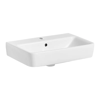 Раковина подвесная Geberit Selnova Compact 55 х 37 см, с 1 отверстием под смеситель (501.509.00.1)