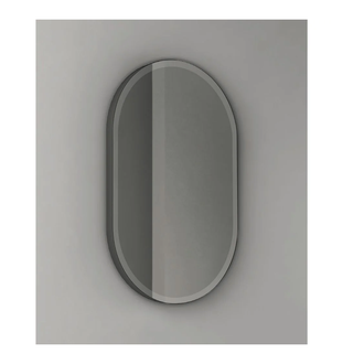 Nic-Design Дзеркало NIC Design Elen 80х50 см овальне з підсвічуванням, кромка - чорний матовий (012781064)