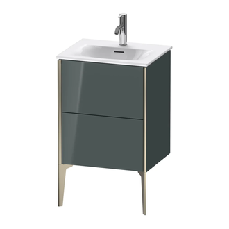 Тумба напольная под раковину Duravit XViu 51 x 42 см, доломитово-серый глянцевый лак (XV40690B138) фото 1 Aquada.com.ua