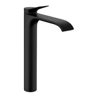 Смеситель для раковины высокий Hansgrohe Vivenis (цвет - чёрный матовый), без донного клапана (75042670) фото 1 Aquada.com.ua