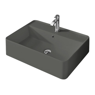 Nic-Design Умивальник на стільницю Nic Design Semplice 60х45х16 см з отвором під змішувач, Argilla матовий C/F (001384052 CF)