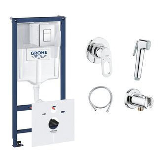 Комплект Grohe инсталляция Rapid SL 38827000 + набор для гигиенического душа со смесителем BauLoop 111042 (38827000111042)