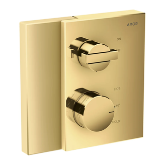 Термостат для душа Axor Edge (цвет - полированное золото) (46750990) фото 1 Aquada.com.ua