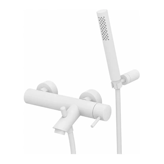 Paffoni Light змішувач для ванни, білий (LIG023BO)