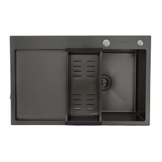 GAPPO GS7850-6R кухонна мийка, чорна (GS7850-6R)