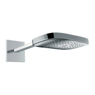 Верхний душ с держателем Hansgrohe Raindance Select Е 3jet 300 х 190 мм (цвет - хром) (26468000) фото 1 Aquada.com.ua