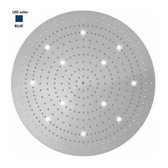 Верхній душ BOSSINI DREAM-XL OKI, 12LED (синій), для підвісної стелі d100сm, хром (WI0384000030216)