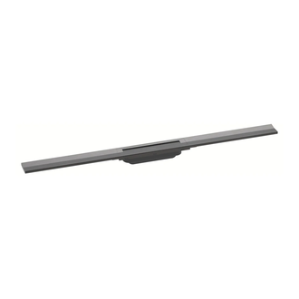 Трап для душа 90 см Hansgrohe RainDrain Flex, чёрный матовый хром (56045340) фото 1 Aquada.com.ua