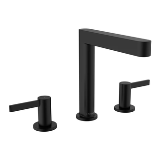 Смеситель для раковины высокий Hansgrohe Finoris (цвет - чёрный матовый), с донным клапаном Push Open (76034670) фото 1 Aquada.com.ua