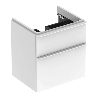 Тумба под раковину Geberit Smyle Square 58,4 см, белый глянцевый (500.352.00.1)