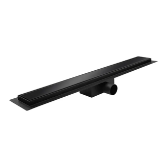 Душовий трап KOER FD08-70x800, скляний, чорний (KR5142)