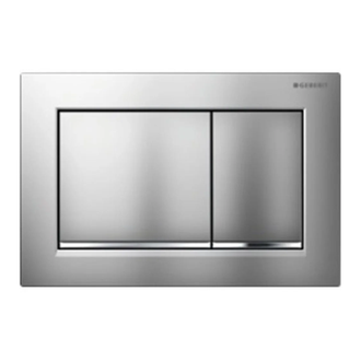Смывная клавиша, двойной смыв Geberit Sigma 30 (пластик матовый хром/глянцевый хром/матовый хром) (115.883.KN.1) фото 1 Aquada.com.ua