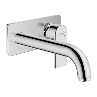 Смеситель для раковины настенный Hansgrohe Vernis Shape (цвет - хром), излив 205 мм (71578000) фото 1 Aquada.com.ua