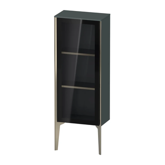 Шкафчик напольный со стеклянными дверцами Duravit XViu 40 x 24 х h113 см, доломитово-серый глянцевый лак (XV1360LB138) фото 1 Aquada.com.ua