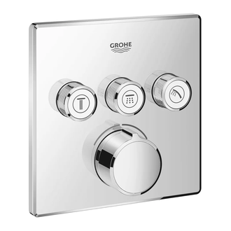 Смеситель для душа скрытого монтажа с 3 кнопками управления Grohe SmartControl (цвет - хром) (29149000) фото 1 Aquada.com.ua