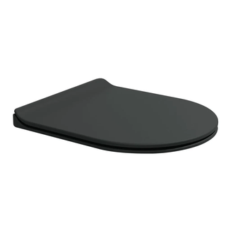 Кришка для унітазу Flaminia Link Slim soft-closing, швидкознімні петлі, carbone matt (LKCW09) (LKCW09CAR)