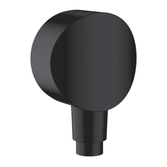 Шлангове підключення Hansgrohe FixFit S зі зворотним клапаном, чорний матовий (26453670)