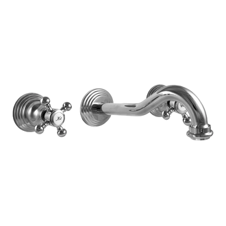 Смеситель раковины, настенный Paffoni Belinda-Melissa (цвет - хром), в комплекте со скрытой частью (FBLV003CR)