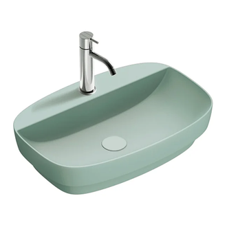 Раковина полувстраиваемая Catalano Green Lux Сolori 40 х 60 х h14 см, цвет - зелёный матовый 160GRLXNVS