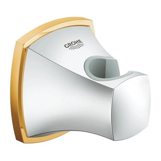 Держатель для ручного душа Grohe Grandera (цвет - хром/золото) (27969IG0) фото 1 Aquada.com.ua