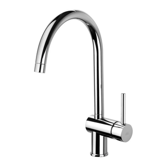 Змішувач для кухні Paffoni Light, з поворотним виливом, Mercury Grey (LIG280MG)