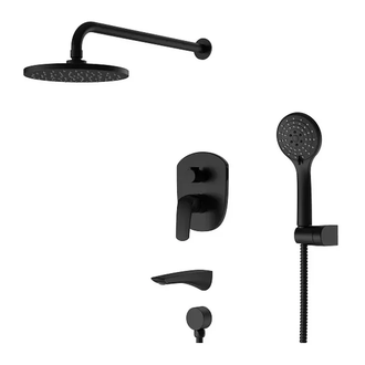 KOER KB-64008-05 Душова система вбудована, чорна (KR3477)