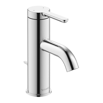 Смеситель для раковины Duravit C.1 (цвет - хром), с донным клапаном (C11010001010) фото 1 Aquada.com.ua