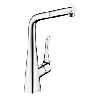 Смеситель для кухни, однорычажный Hansgrohe Metris (цвет - хром) (14823000) фото 1 Aquada.com.ua