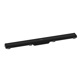 Трап для душа 80 см Hansgrohe RainDrain Match, чёрный матовый (56038670) фото 1 Aquada.com.ua