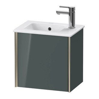 Тумба подвесная под раковину Duravit XViu 41 x 29 см, доломитово-серый глянцевый лак (XV4024LB138) фото 1 Aquada.com.ua